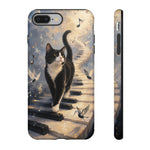 Piano Cat walking on keys Tough Case | Phone cover, musical cat art