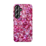 Pink Heart Gem Pattern phone case | Tough Case