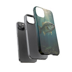 Largemouth Bass Phone Case, Sunlit Underwater Tough Cover, Gift