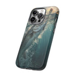 Striped Bass Phone Case, Sunset Topwater Strike Cover for Anglers