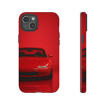 Red Miata Phone Case, NA MX5 90s JDM Roadster Tough Cover