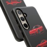FD RX7 Phone Case Red, Three-View Vector Cover, JDM Gift