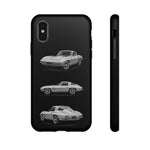 Silver Sting Ray Classic Corvette Phone Case Tough Multi View