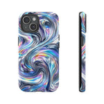 Chrome Metallic Swirl  Art Tough Phone Case