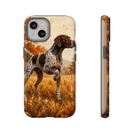 German Shorthaired Pointer Pointing Art Tough Phone Case