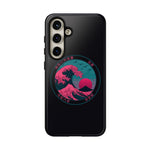 Great Dream Wave Circular Badge Vaporwave Phone Case – Japanese Aesthetic