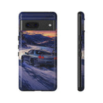 R34 GTR Skyline Snow Country Drift JDM Tough Phone Case