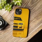 Yellow Skyline Phone Case, R34 GTR 90s JDM Legend Tough Cover for Men Gift