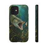 Northern Pike Phone Case, Weed Bed Fishing Strike Cover, Gift