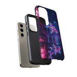 Neon Koi Reflection Vaporwave phone case | Tough Cover