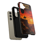 Western Sunset Cowboy Phone Case | Rugged Protective Cover