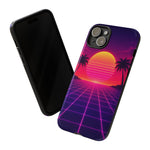 Classic Grid Sunset Vaporwave Art Tough Phone Case