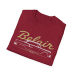 1955 Bel Air Tri-Five Classic Car Name Badge Classic Car T-Shirt Fan Gift