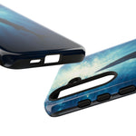 Barracuda Silhouette Phone Case, Sunlit Marine Art Tough Cover