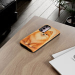 Pomeranian Tiny Fox Fluffy Art Tough Phone Case