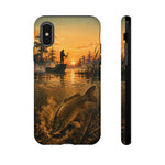 Carp Fishing Phone Case Sunrise Bowfishing Tough Cover Gift