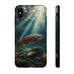 Salmon River Fishing Phone Case, Sunlit Current Cover