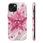 Pink Glitter Star Tough Case | Sparkle Phone Case