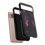 Melancholy Data Poster Phone Case, Glitch Anime Sky Tough Cover