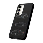 Black 300ZX Sports Car Tough Phone Case - Multi View