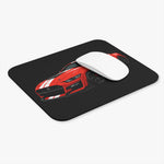 Red GT500 Racing Muscle Car Mouse Pad | Sport Coupe Illustration