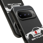 R34 Skyline Japanese Flag Race Car Phone Case | JDM GT-R Tough Cover