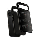 Black C5 Corvette Sports Car Phone Case Tough Multi View Print