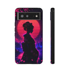Neon Geisha Silhouette Phone Case | Tough Cover