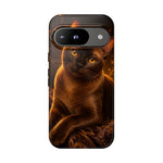 Burmese Golden Sable Portrait Art Tough Phone Case