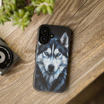 Siberian Husky Geometric Diamond Art Tough Phone Case