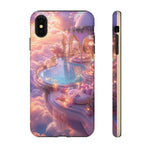 Floating Pool Deck Phone Case, Pastel Cloud 3D Render Cover