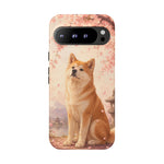 Akita Cherry Blossom Phone Case Sakura Dog Lover Gift