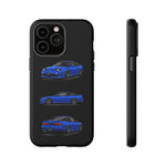 Blue 180SX JDM Sports Car Phone Case Tough Multi View