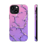Chrome Thorn Vine Phone Case Vaporwave Tough Cover