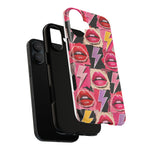 Pop Art Lips and Lightning Bolt Phone Case