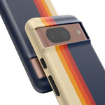 Retro Rainbow Stripe Phone Case | Tough Phone Case