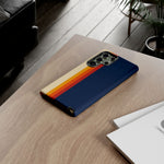 Retro Rainbow Stripe Phone Case | Tough Phone Case
