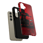 Red Mustang Art Phone Case, GT500 American Muscle Car Tough Cover