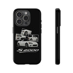 White S2000 Roadster Collage JDM Tough Phone Case Cover Gift