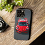 Red C8 Z06 Track Wing Tough Phone Case Cover Gift Art
