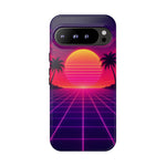 Classic Grid Sunset Vaporwave Art Tough Phone Case