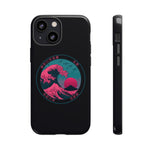 Great Dream Wave Circular Badge Vaporwave Phone Case – Japanese Aesthetic
