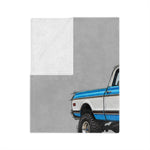 1972 Chevy K10 Pickup truck blanket | Velveteen microfiber throw