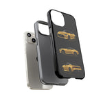 Gold Fairlady Z Classic Sports Car Tough Phone Case - 3 View