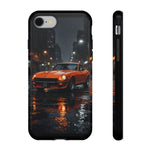 Orange Datsun 240Z on Rainy City Street phone case | Tough Cases