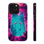 Neon Flamingo Pool Vaporwave Art Tough Phone Case