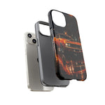 Orange Cuda Phone Case, Rainy City Night Muscle Car Tough Cover