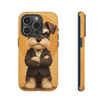 Schnauzer Mustache Boss Phone Case Funny Dog Lover Gift