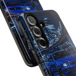 Skyline GT-R R34 Bayside Blue Tokyo Night Art Tough Phone Case