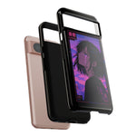 Melancholy Anime Girl Phone Case Vaporwave Tough Case